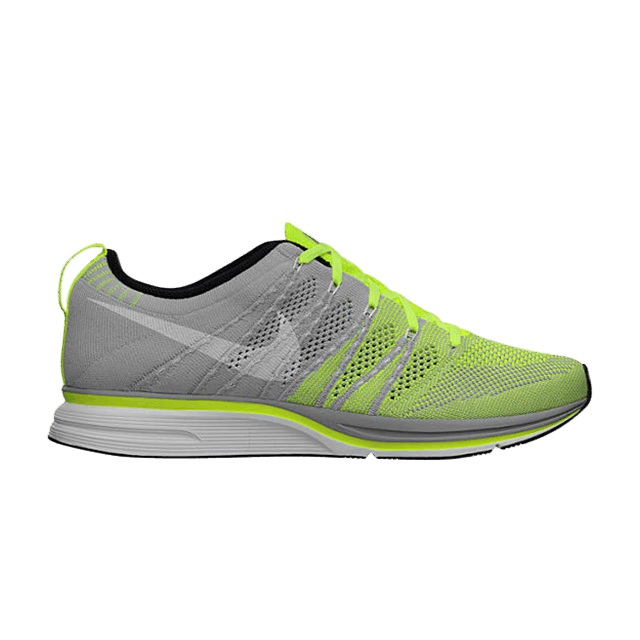 Pre-owned Nike Flyknit Trainer + 'volt White' In Green