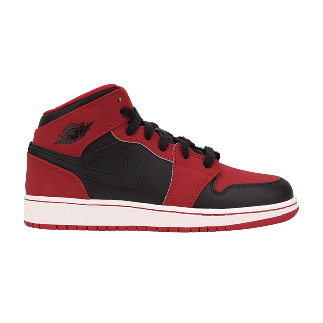 Air Jordan 1 Retro Mid GS 'Bred'