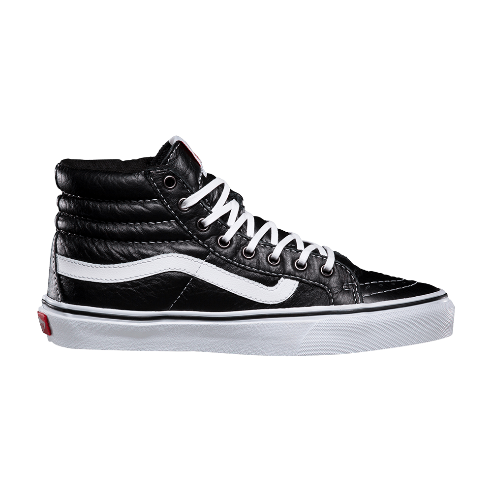 Sk8-Hi Slim Leather Black/ White