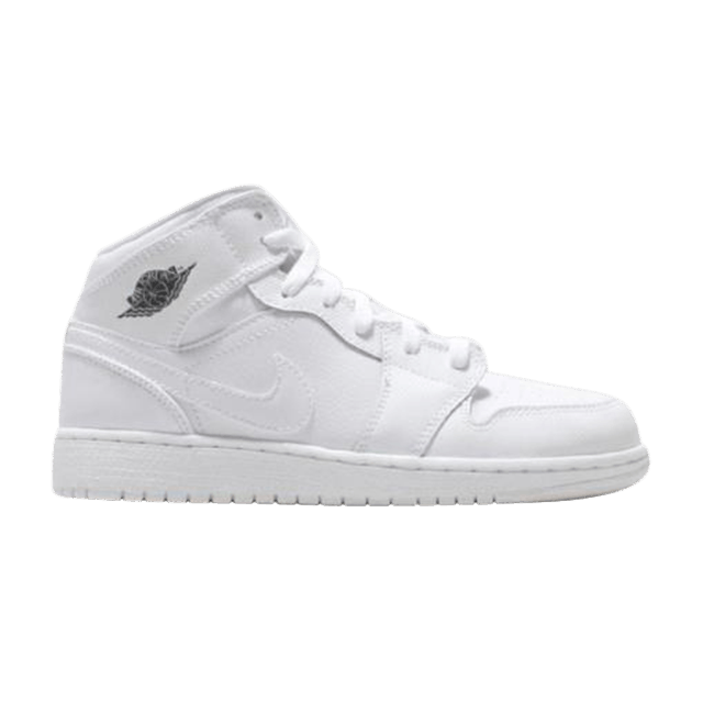 Air Jordan 1 Retro Mid GS 'White Cool Grey'