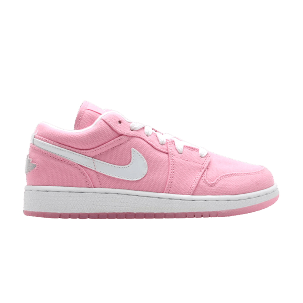 Air Jordan 1 Retro Canvas Low GS 'Real Pink'