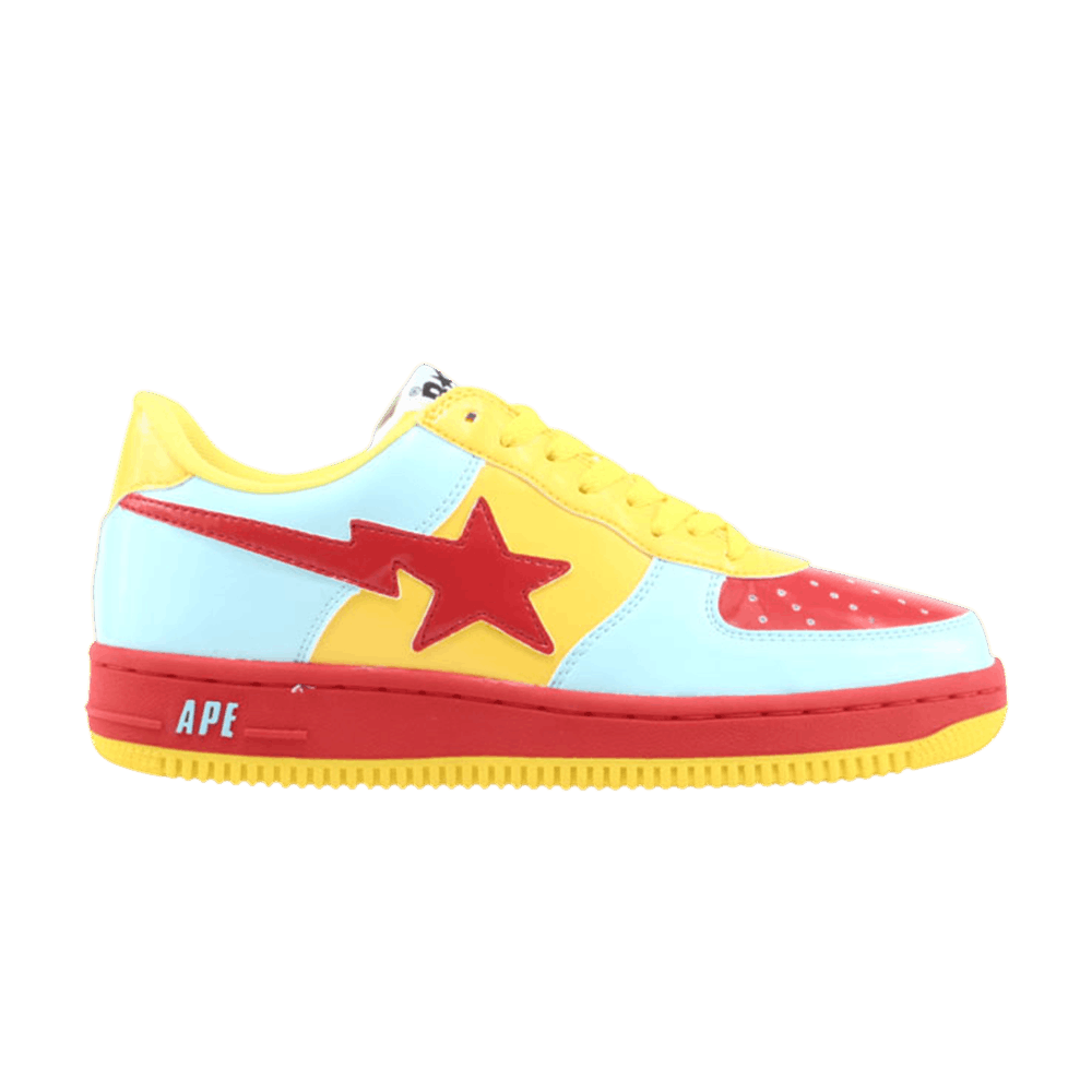 Bapesta FS-001 Low 'Red Yellow Light Blue'