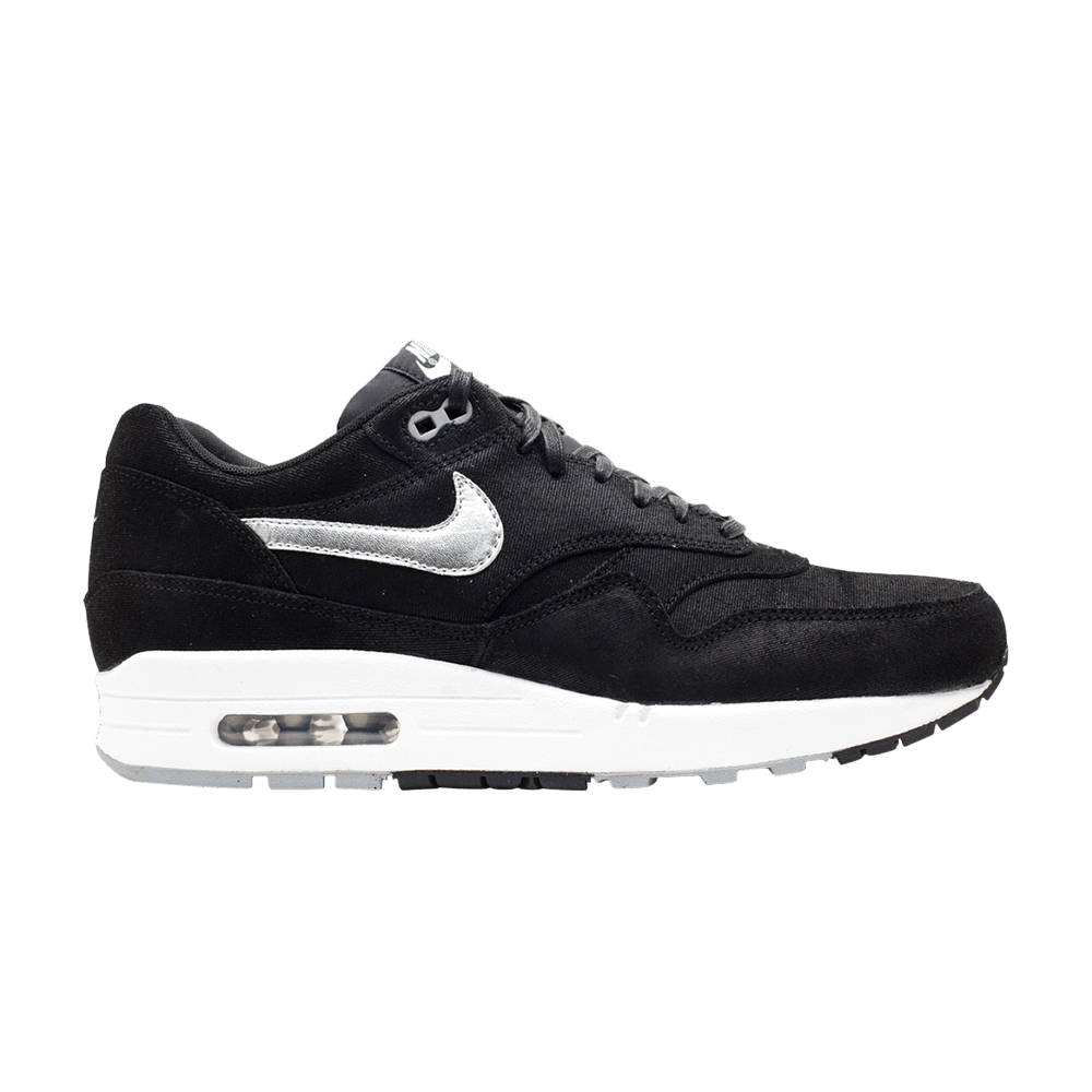 Wmns Air Max 1 Premium 'Black Metallic Silver'