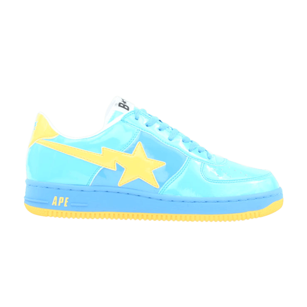 blue and yellow bapesta