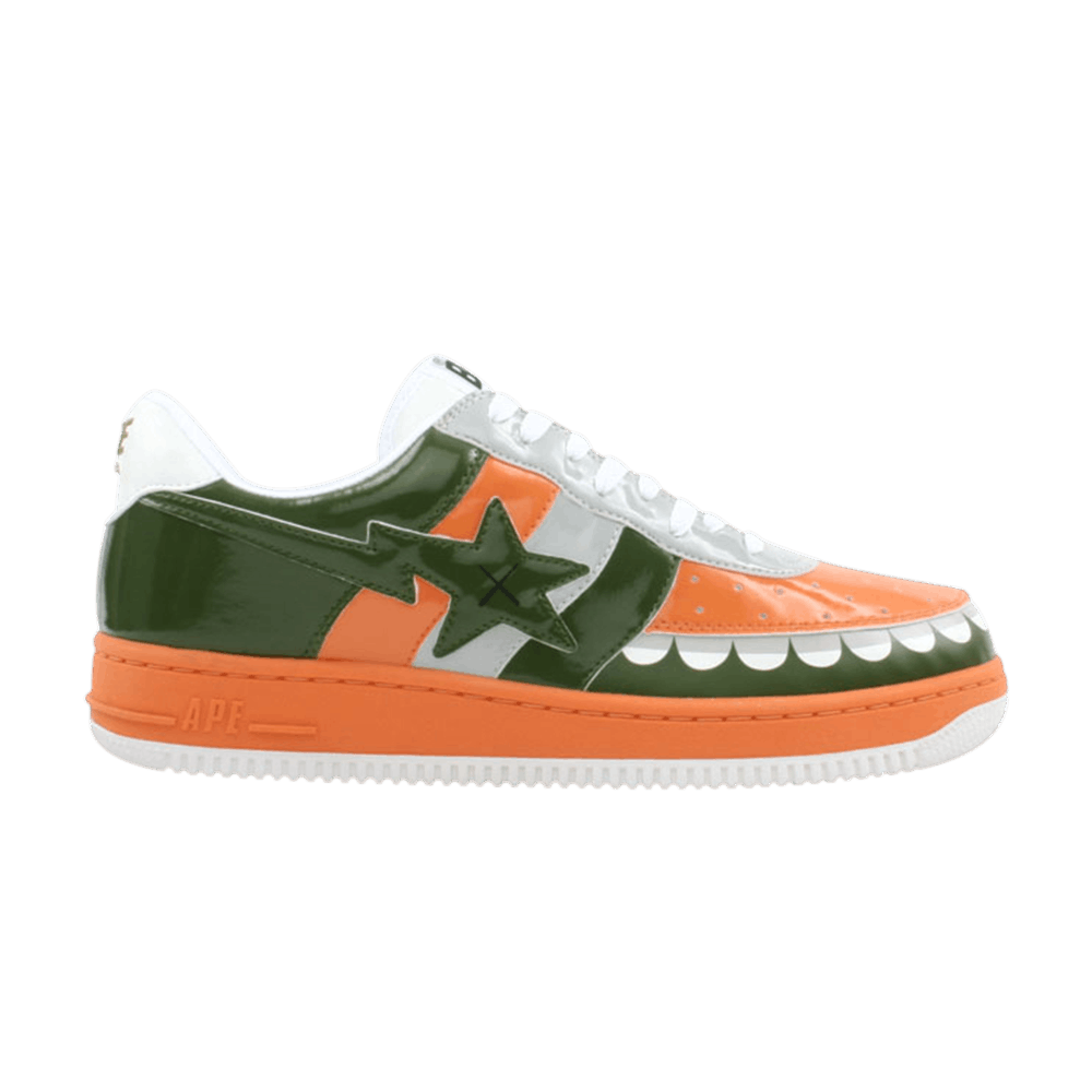 Kaws x Bapesta FS-029 Low 'Chompers - Orange Green'