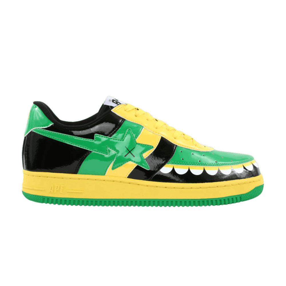 Kaws x Bapesta FS-029 Low 'Chompers - Green Black'