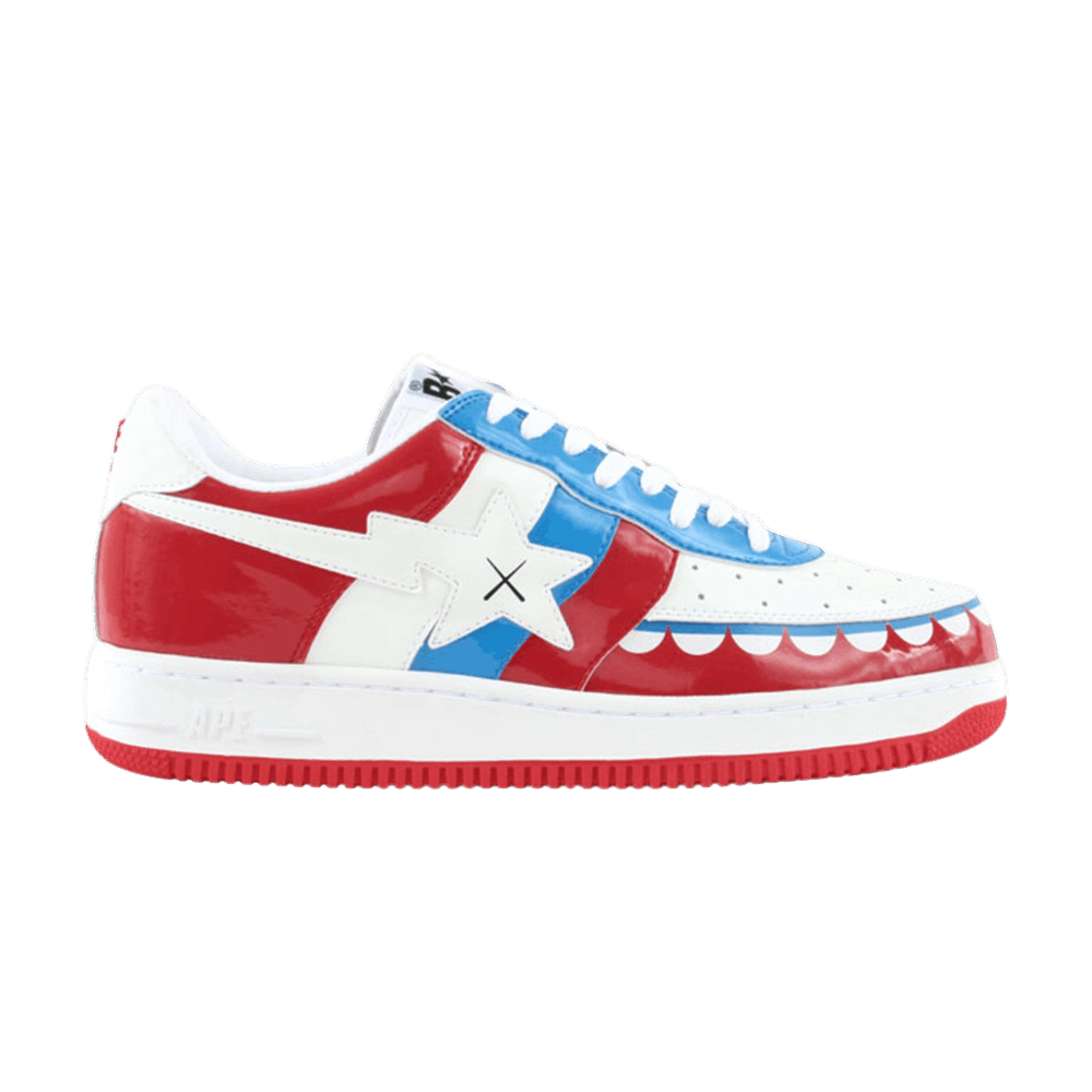 Kaws x Bapesta FS-029 Low 'Chompers - White Red'