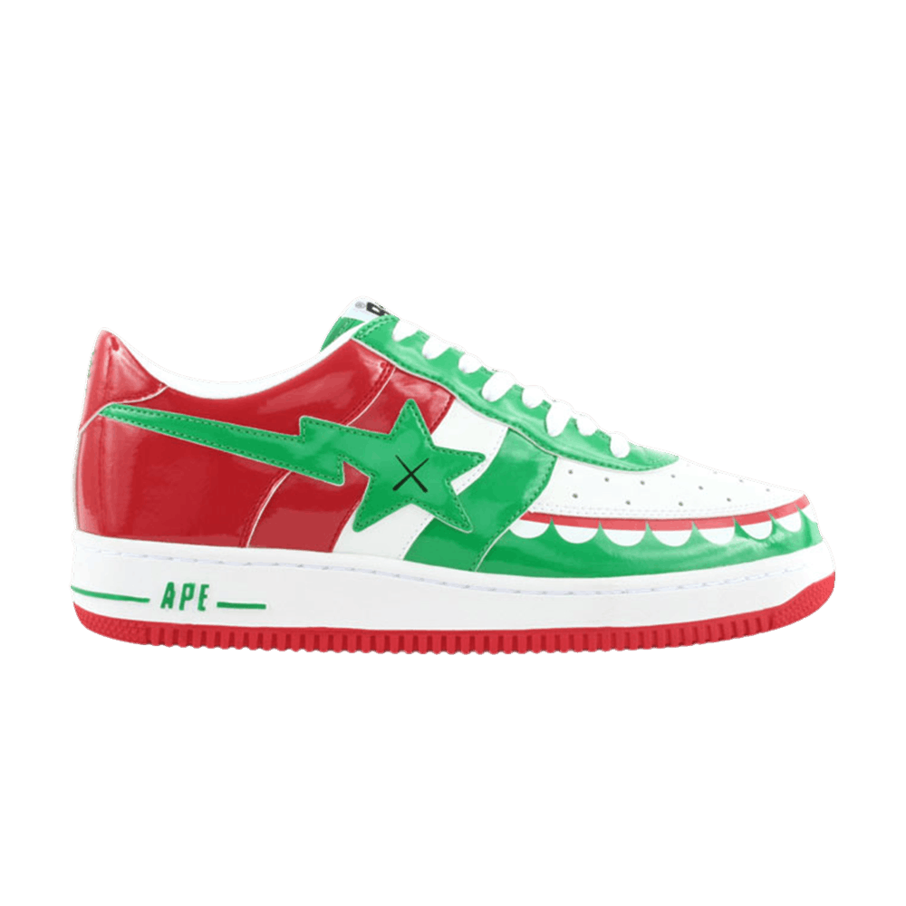 Kaws x Bapesta FS-029 Low 'Chompers - White Green'