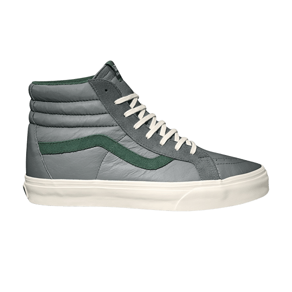 Sk8- Hi Reissue California Leather Charcoal/ Forest Green