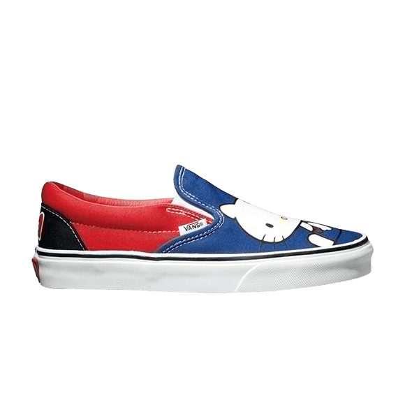 Classic Slip-on Hello Kitty Blue/ Red