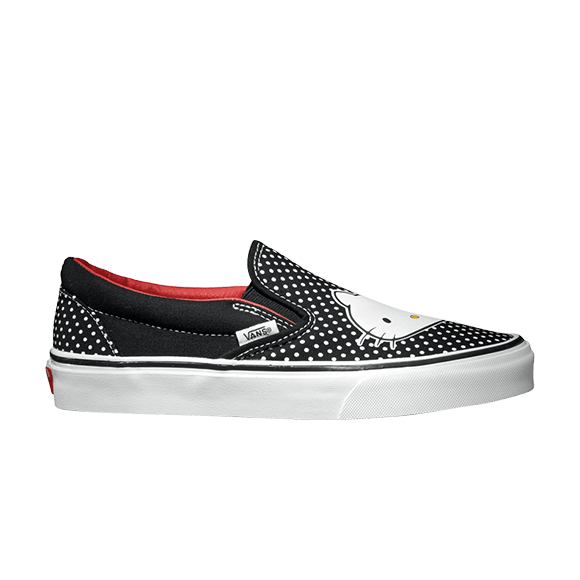 Classic Slip-on Hello Kitty Black/ Red