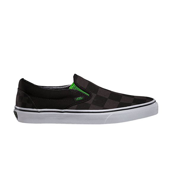 Classic Slip-on (Captain Fin) Checkerboard Black