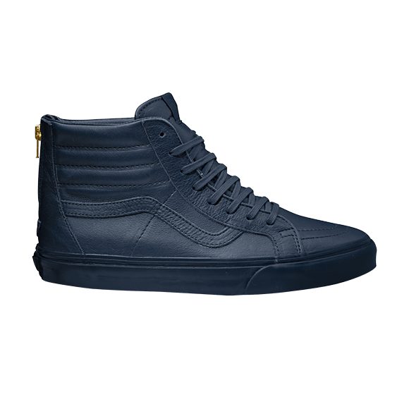 California Sk8-Hi Zip Boot Leather Dress Blue