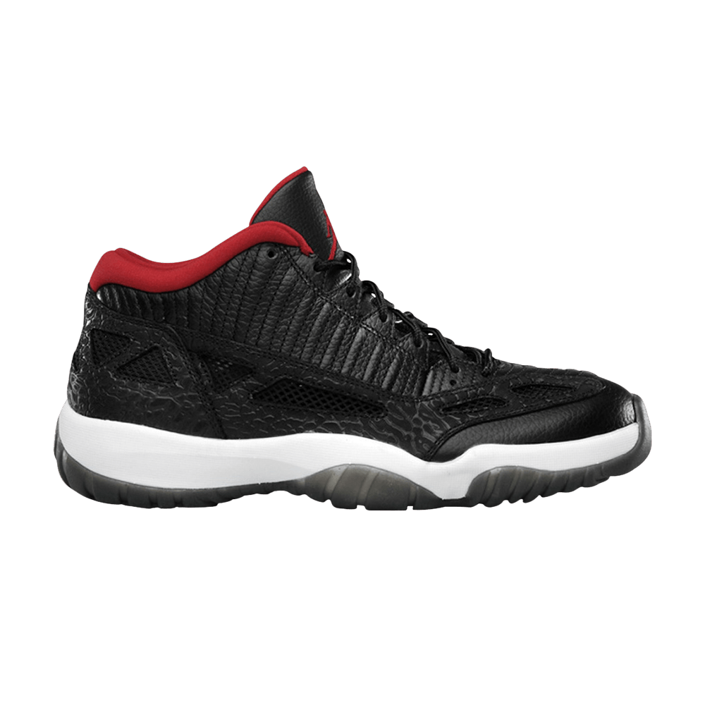 Air Jordan 11 Retro Low IE 'Black Charcoal Red' 2011