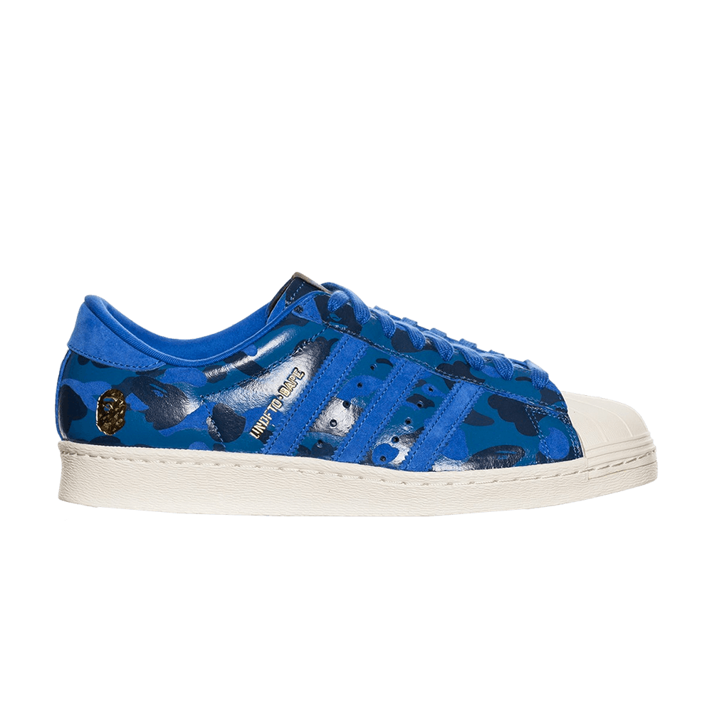 A Bathing Ape x Undeafeated x adidas Superstar 80s 'Blue Camo'