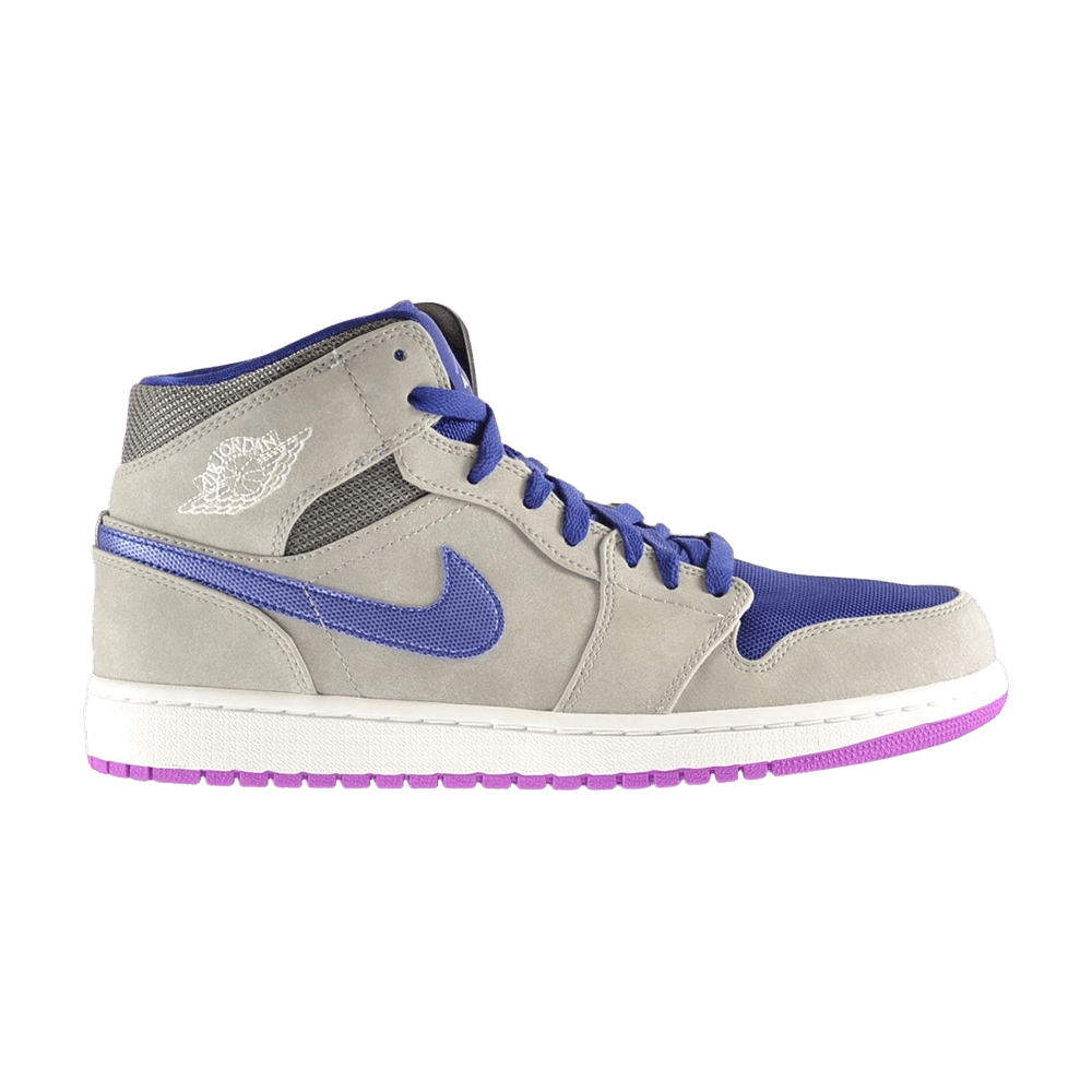 Air Jordan 1 Mid 'Matte Silver Purple'