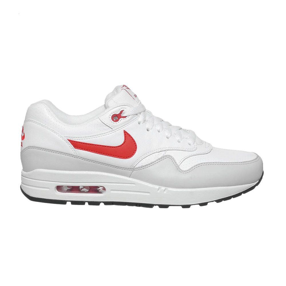 Air Max 1 Leather 'White University Red'