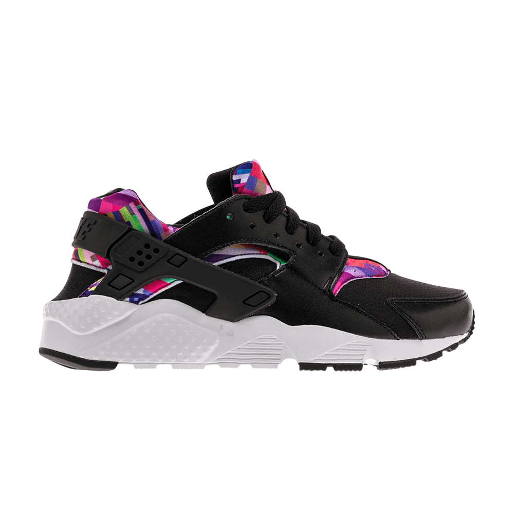 Huarache Run Print GS 'Black Hyper Violet'