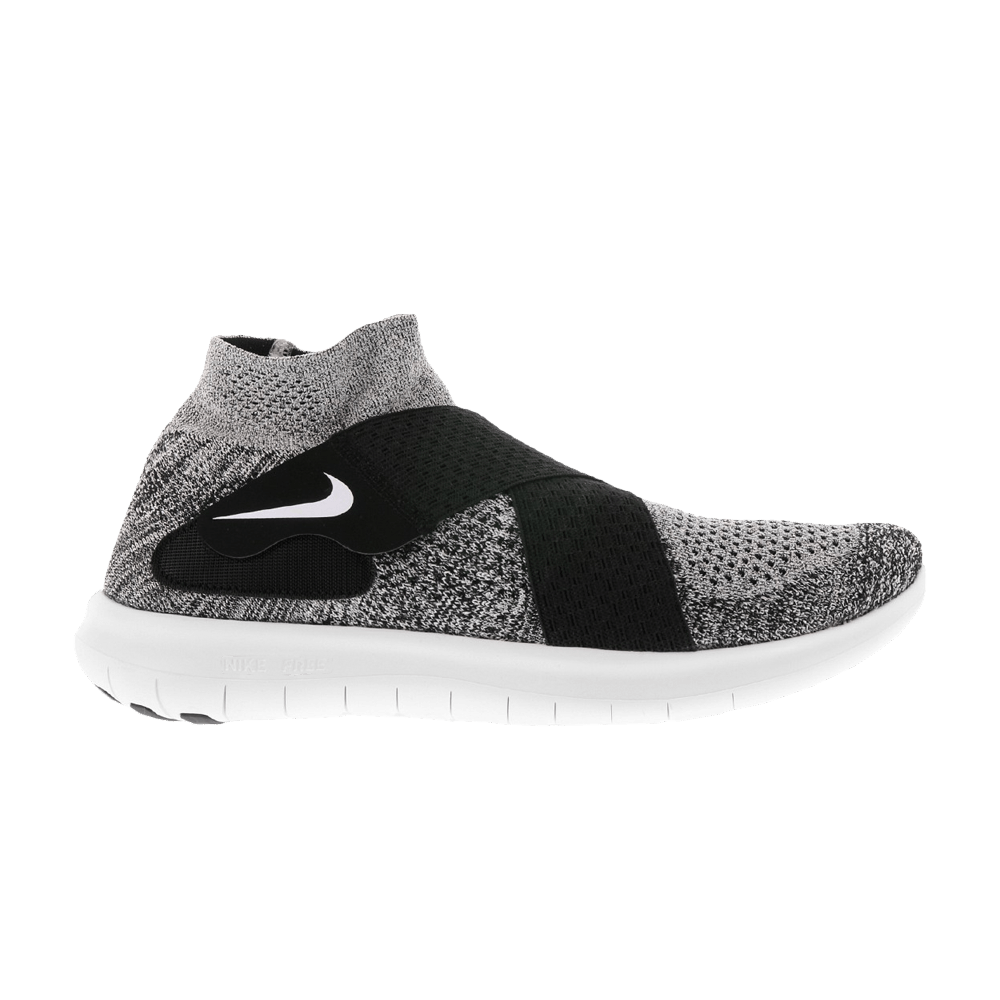 Free Run Motion Flyknit 2017 'Black White'