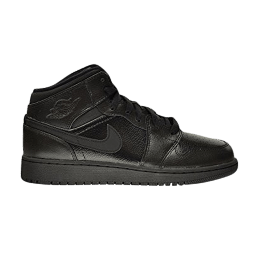 Air Jordan 1 Retro Mid GS 'Triple Black'