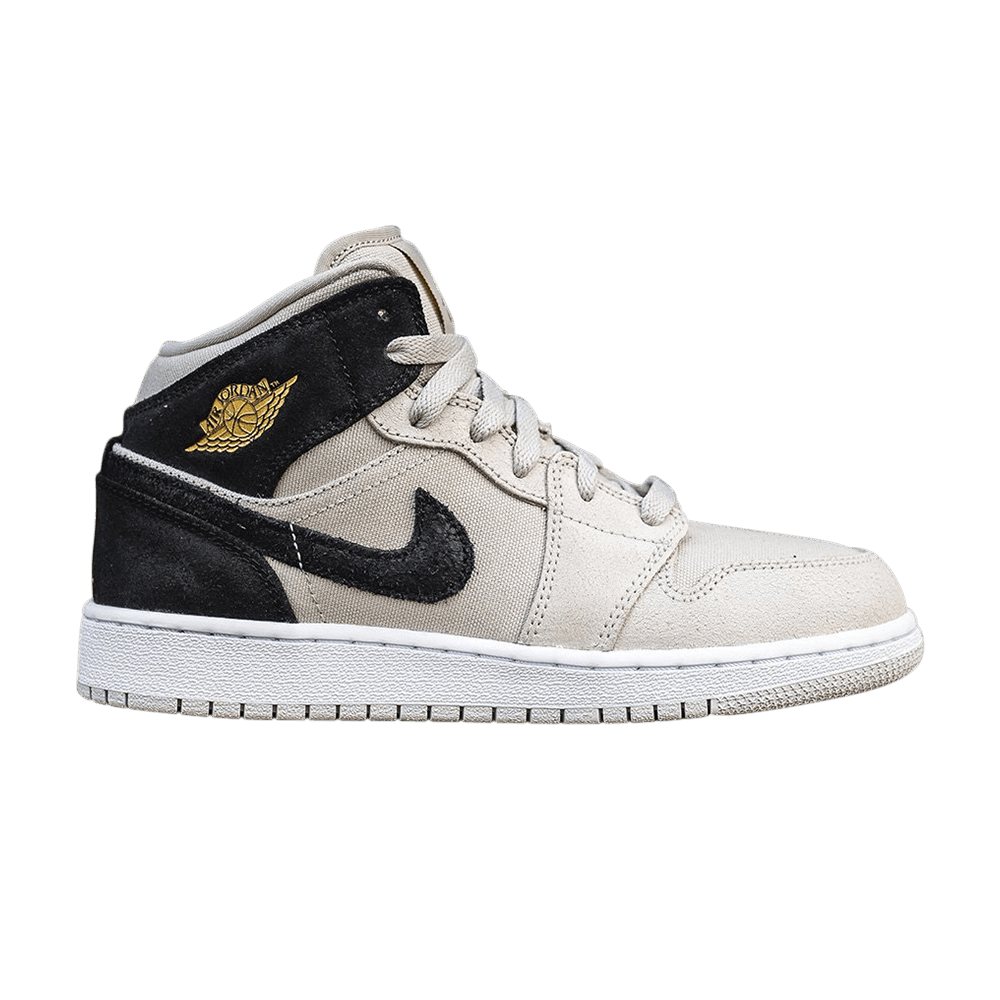 Air Jordan 1 Retro Mid GS 'Light Bone'