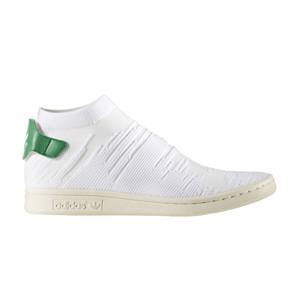 Wmns Stan Smith Sock Primeknit 'White Green'