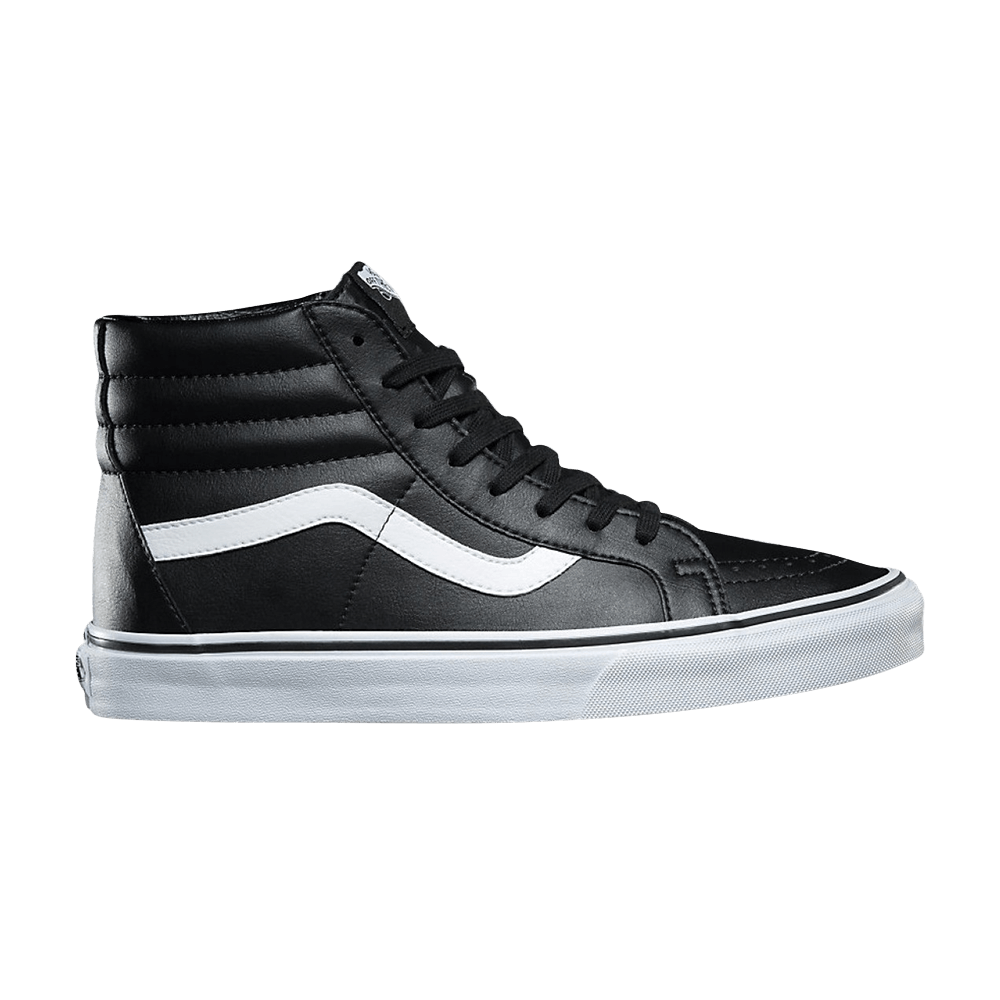 Pre-owned Vans Sk8-hi Reissue Classic Tumble Leather In Black