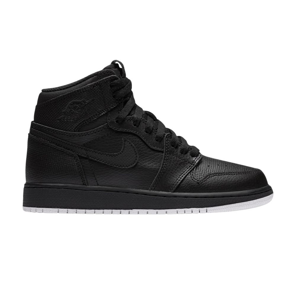 Air Jordan 1 Retro High OG GS 'Black Perforated'