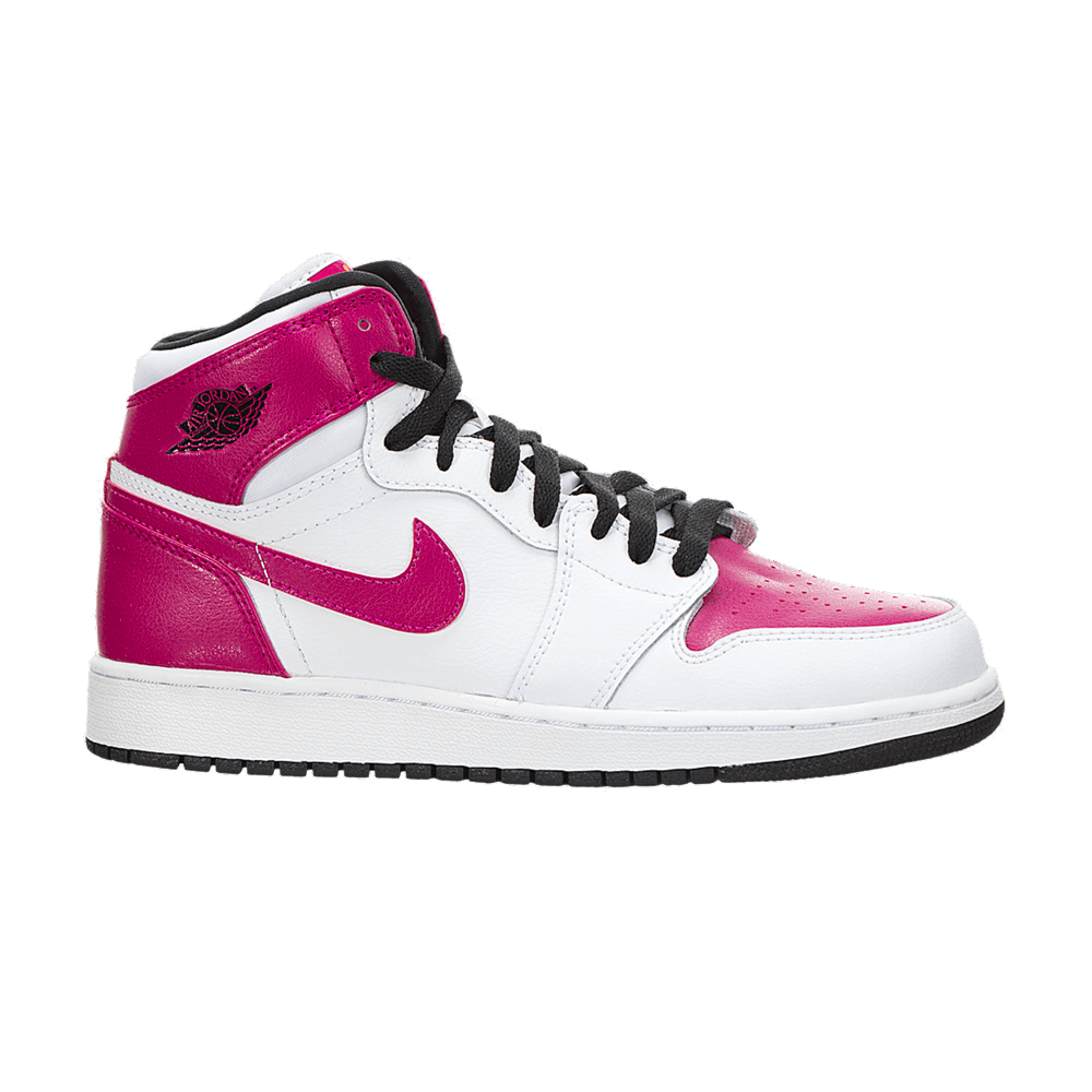 Air Jordan 1 Retro High GS 'White Sport Fuchsia'