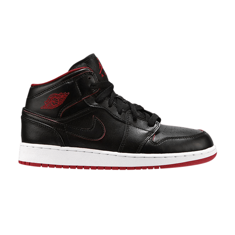 Air Jordan 1 Retro Mid GS 'Black Gym Red'