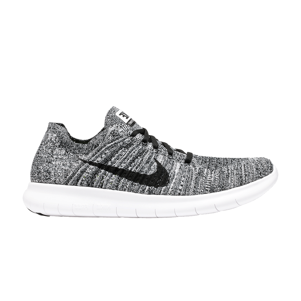 Free RN Flyknit 'White Black'