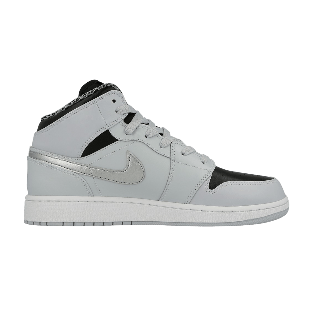 Air Jordan 1 Retro Mid GS 'Pure Platinum'