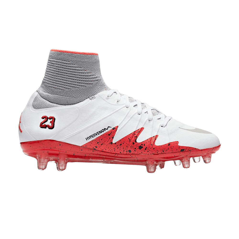 Neymar x Air Jordan x Hypervenom Phantom 2 FG 'White Silver Crimson'