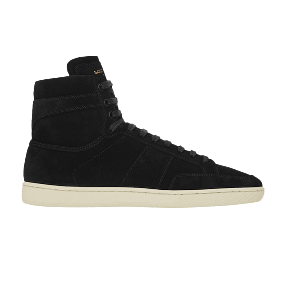 Saint Laurent Signature Court Classic SL/10H High Top Sneaker 'Black Suede'