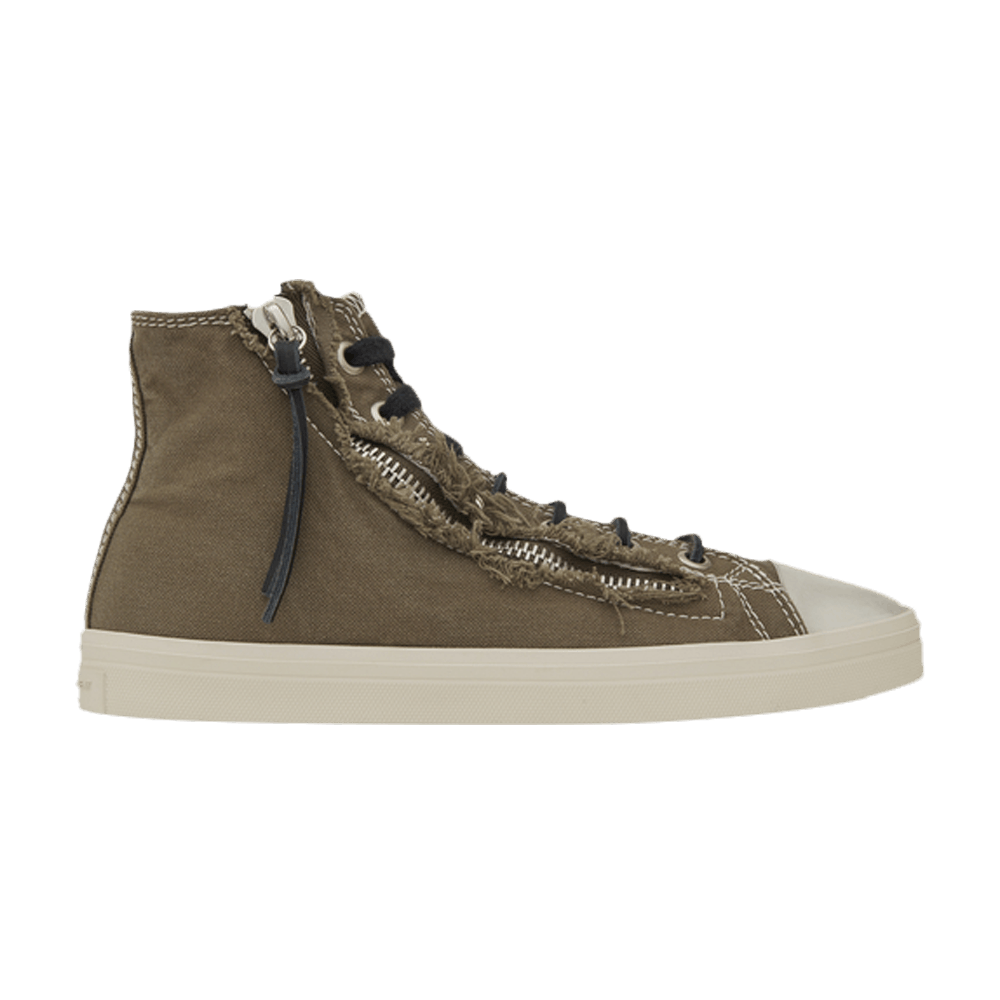 Saint Laurent Rivington Mid Top Zip Sneaker 'Military Khaki'