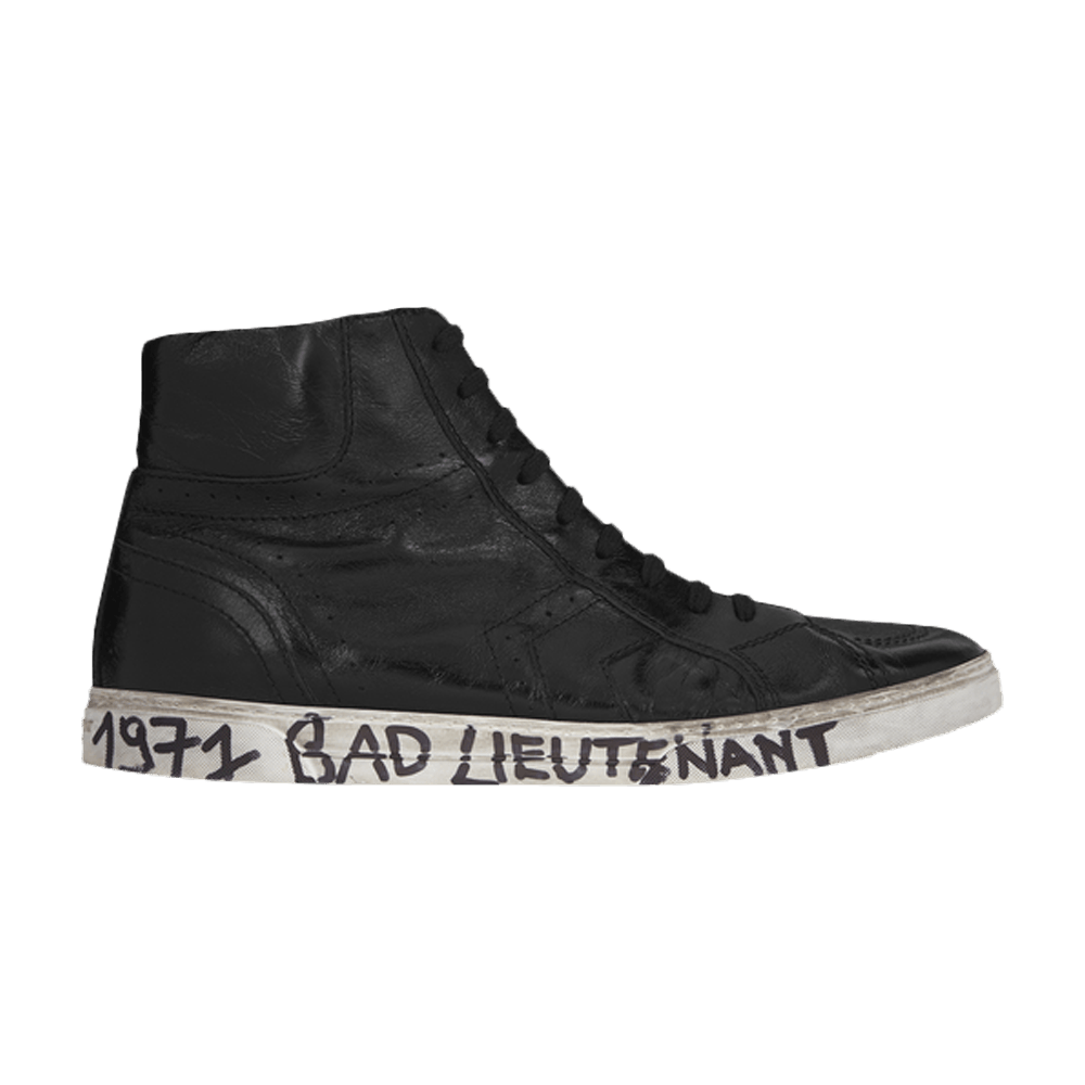 Saint Laurent Joe Mid Top Sneaker 'Black Worn Moroder Leather'