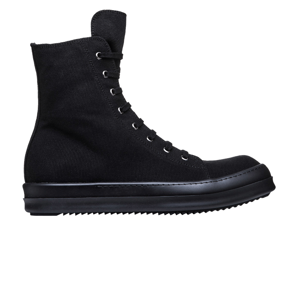 Rick Owens DRKSHDW Ramones Canvas High 'Triple Black'