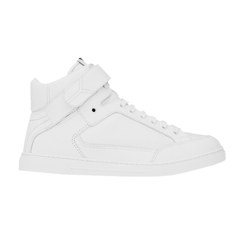 Saint Laurent Max Scratch Mid Top Sneaker 'White'