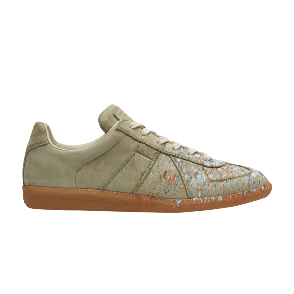 Maison Margiela 22 Replica Low Top Sneaker 'Khaki Paint Splash'