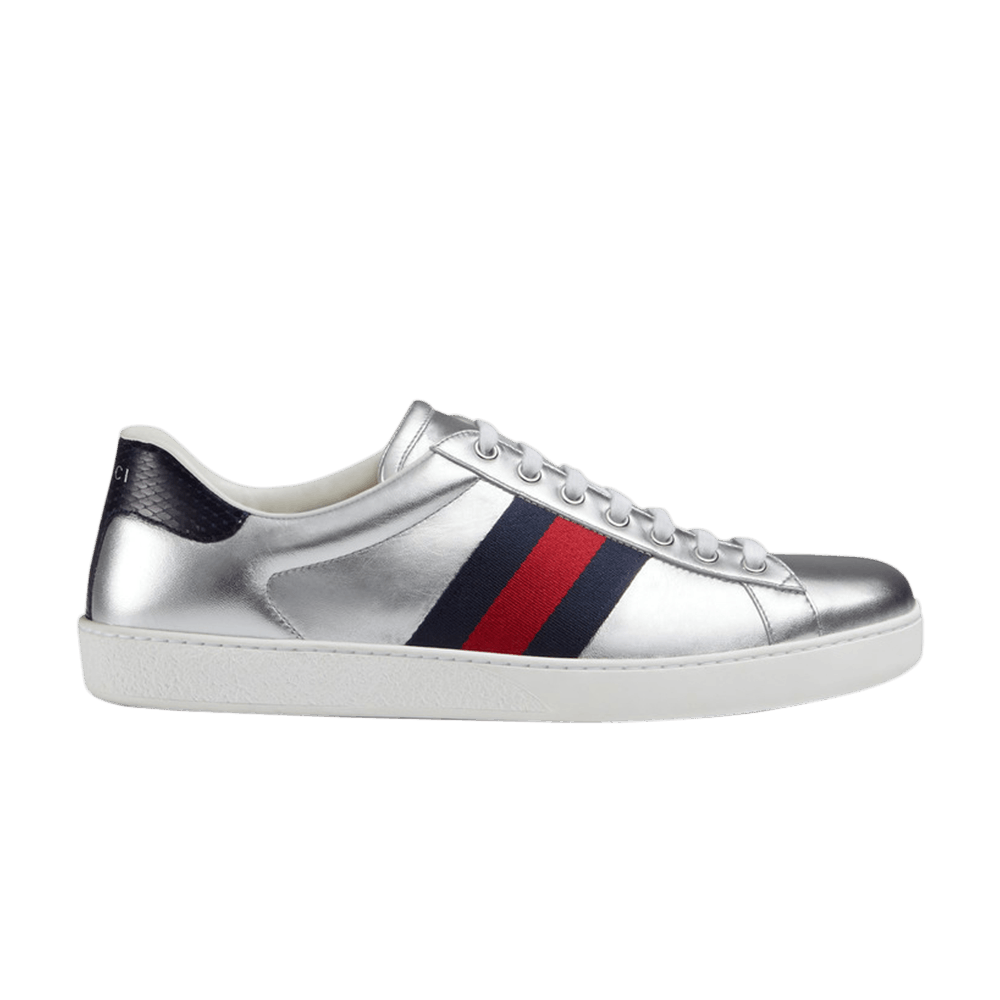 Gucci Ace Metallic Leather