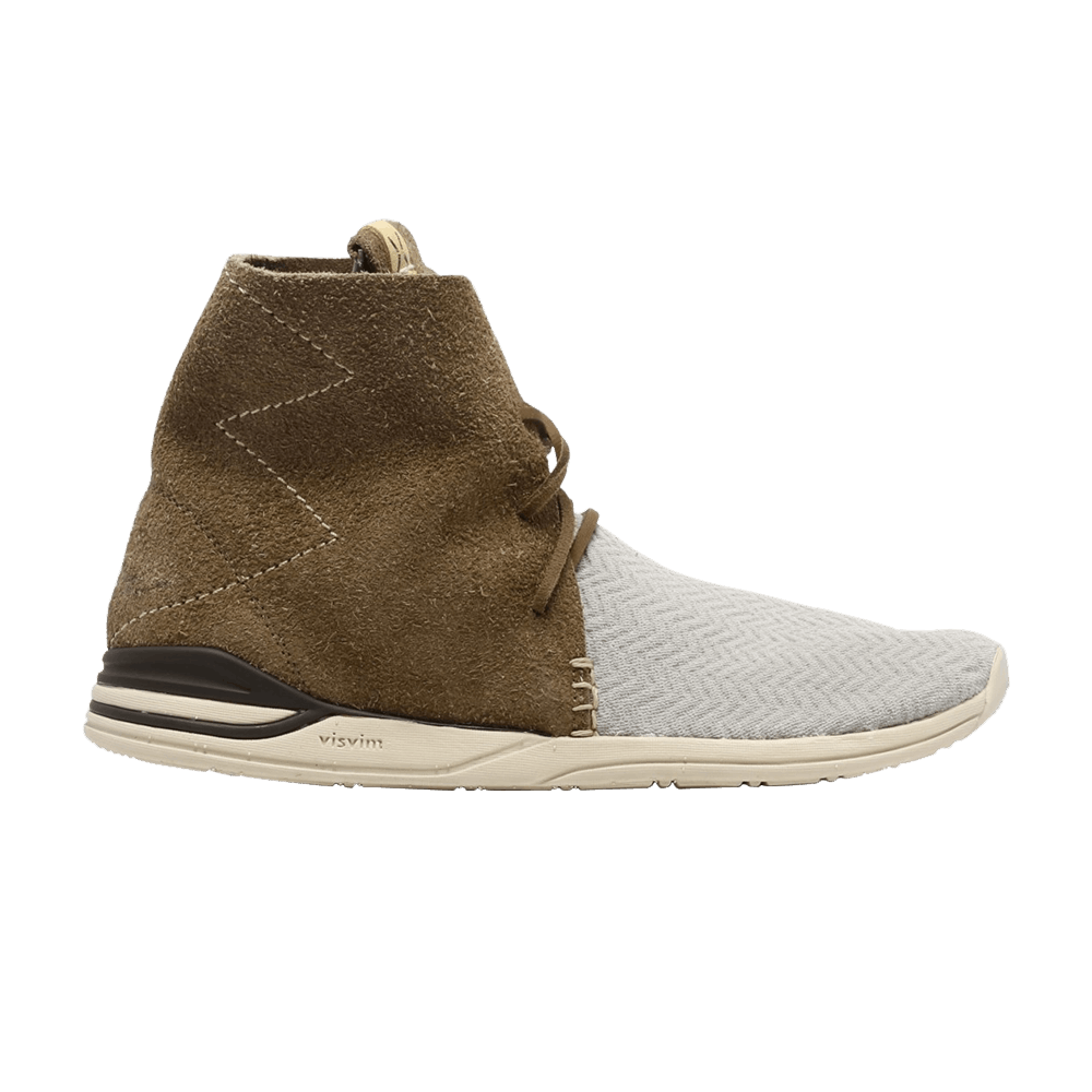 Visvim Huron Mesh Moc Hi-Folk 'Grey Brown'