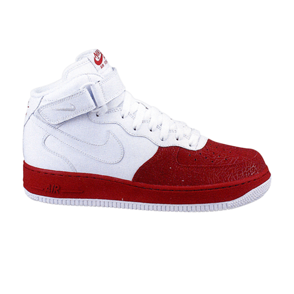 Air Force 1 Mid '07 'White Varsity Red'