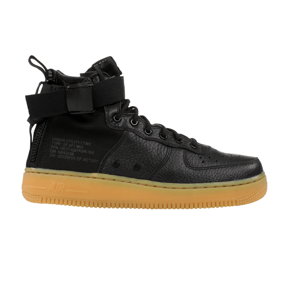 SF Air Force 1 Mid GS 'Black Gum'