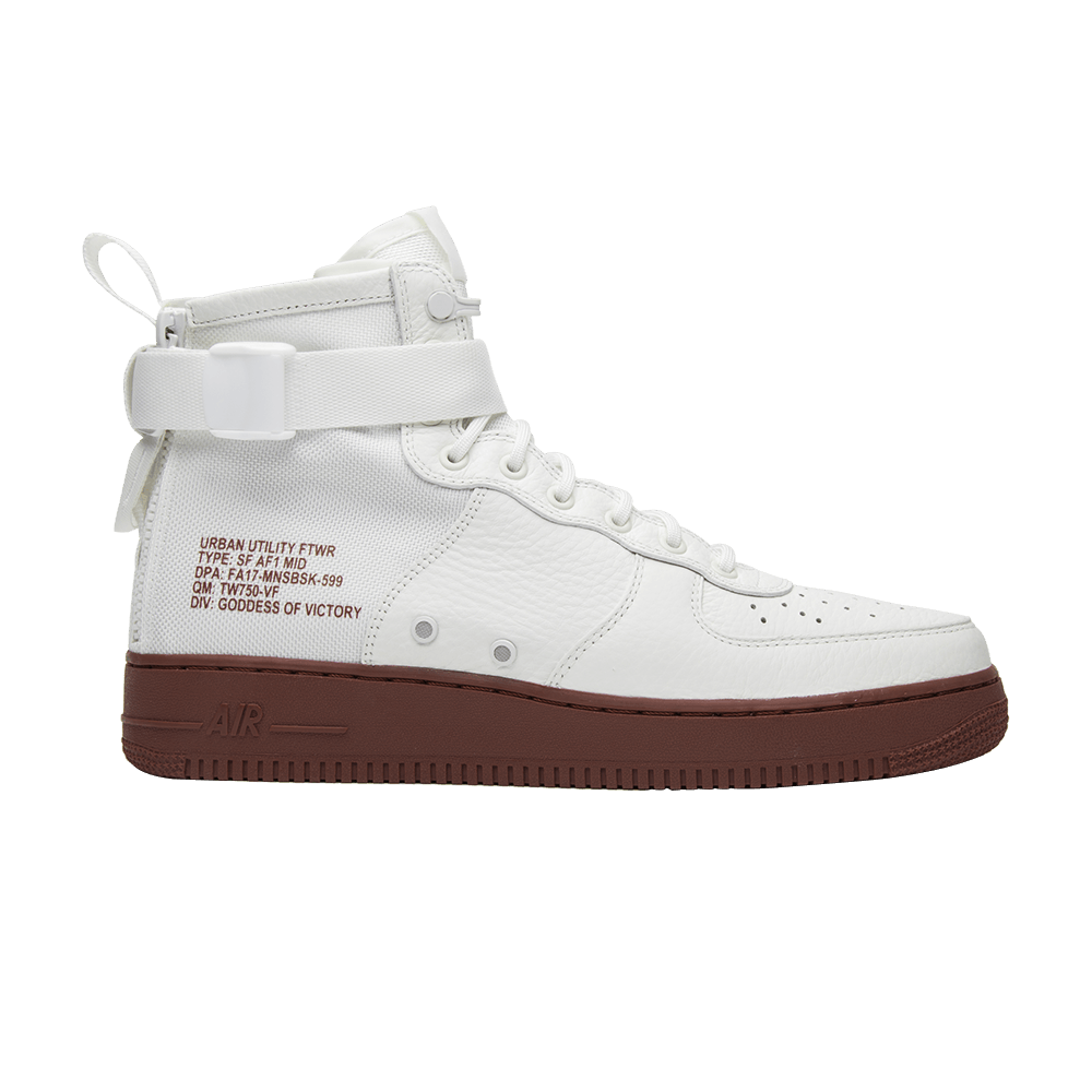 Nike Sf Air Force 1 Mid 'red Ivory' In White | ModeSens