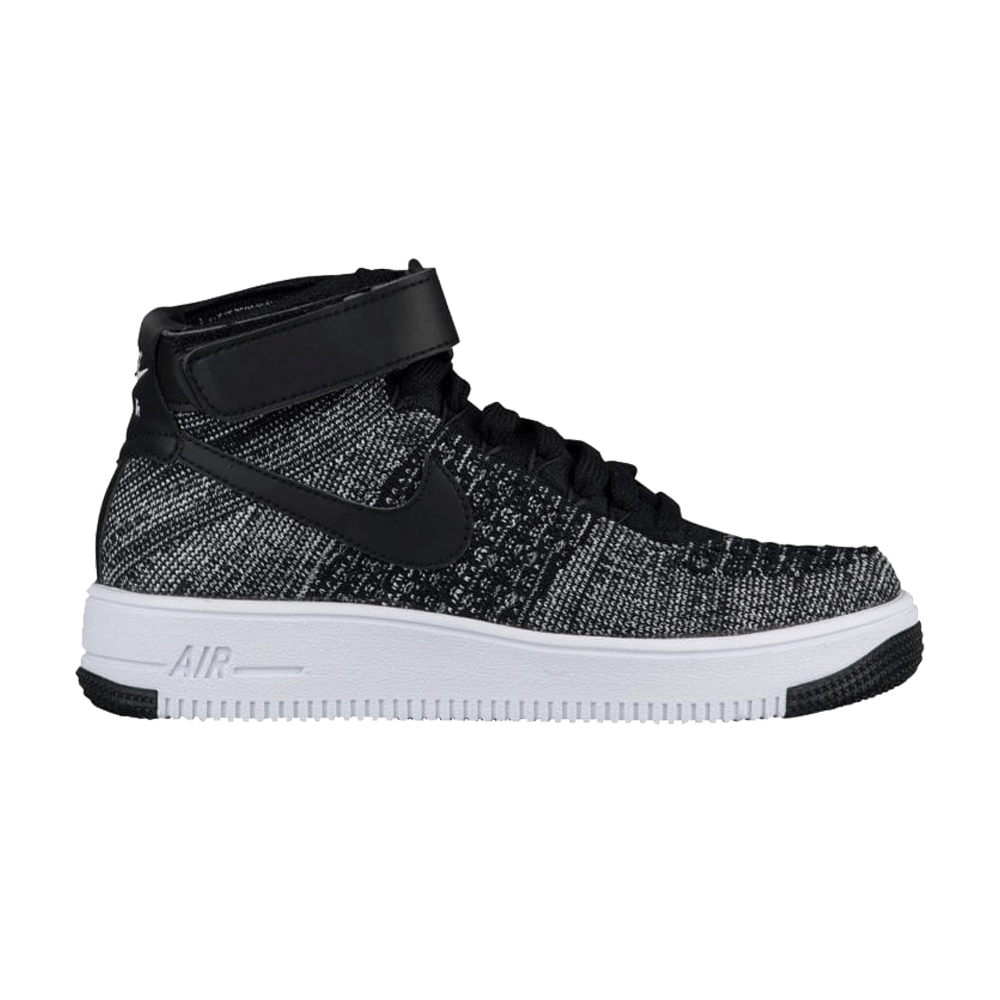 Air Force 1 Ultra Flyknit Mid GS 'Black White'
