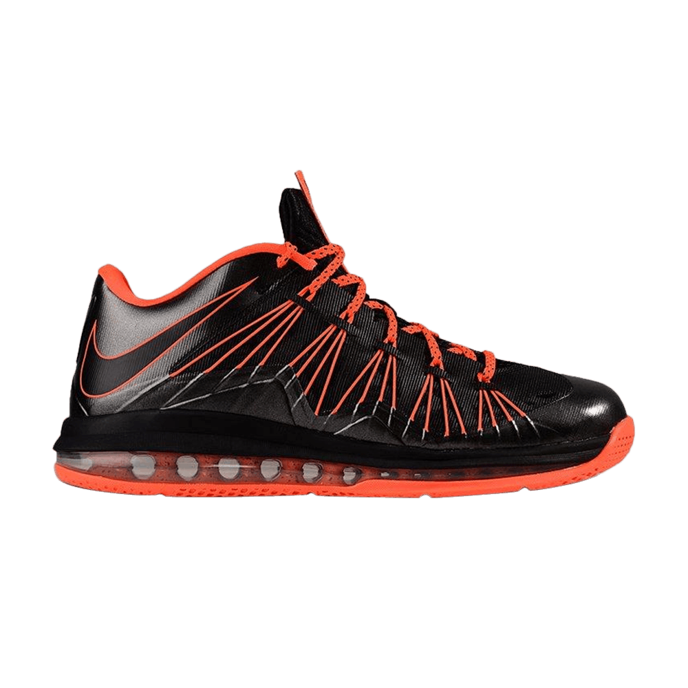 Air Max LeBron 10 Low 'Black Total Crimson'