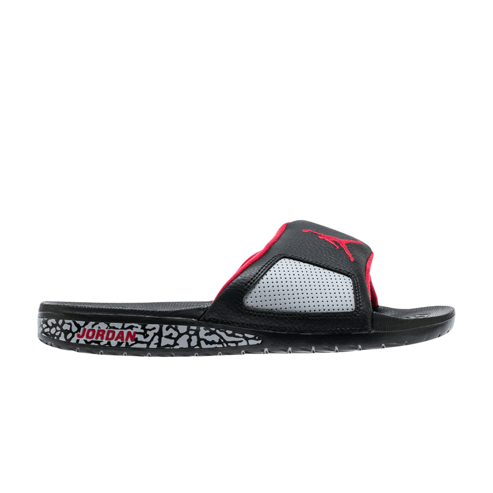 Jordan Hydro 3 Retro Slide 'Black Red Grey'