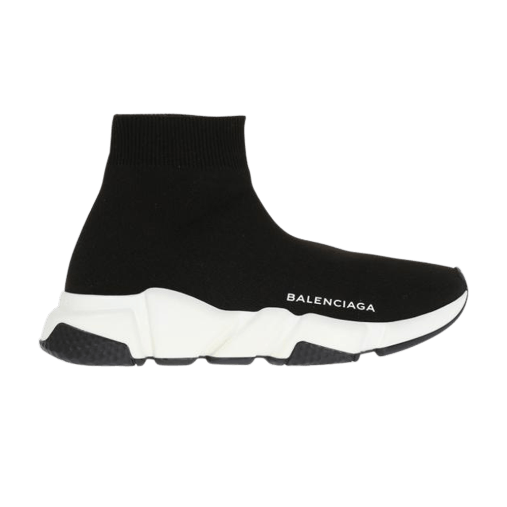 Balenciaga Wmns Speed Trainer Mid 'Black White Black'