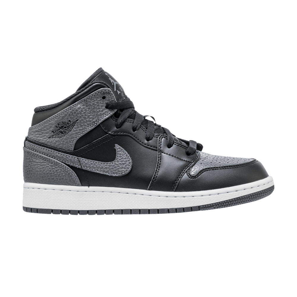 Air Jordan 1 Retro Mid GS 'Black Dark Grey'