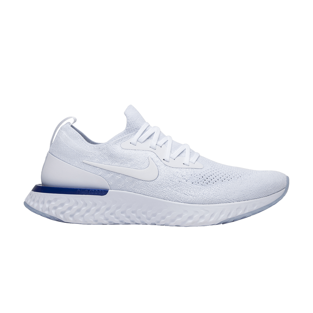 Epic React Flyknit 'White Racer Blue'